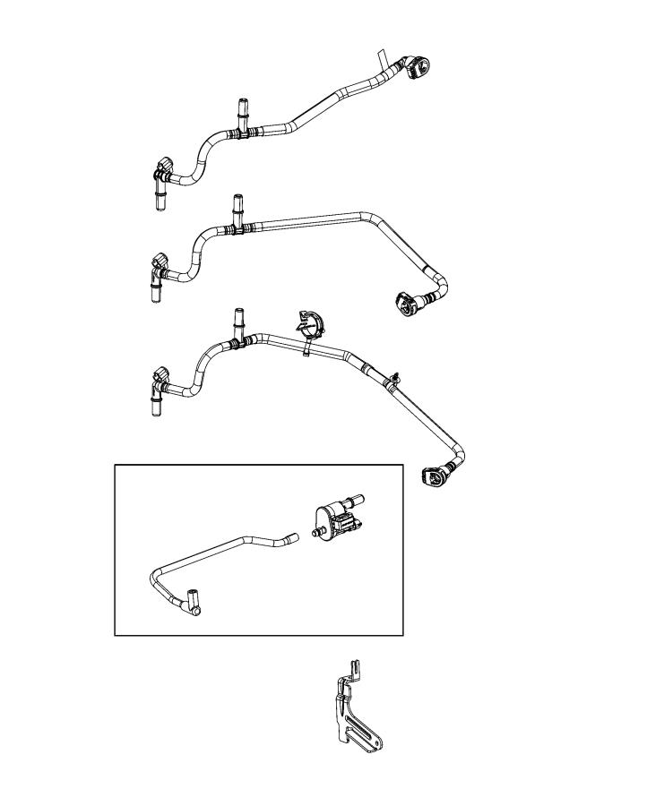 Diagram Emission Control Vacuum Harness. for your Jeep Renegade  