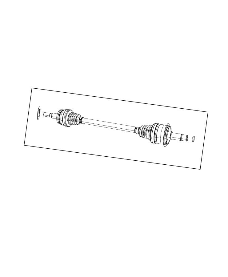 Diagram Axle Shafts, Rear. for your Dodge