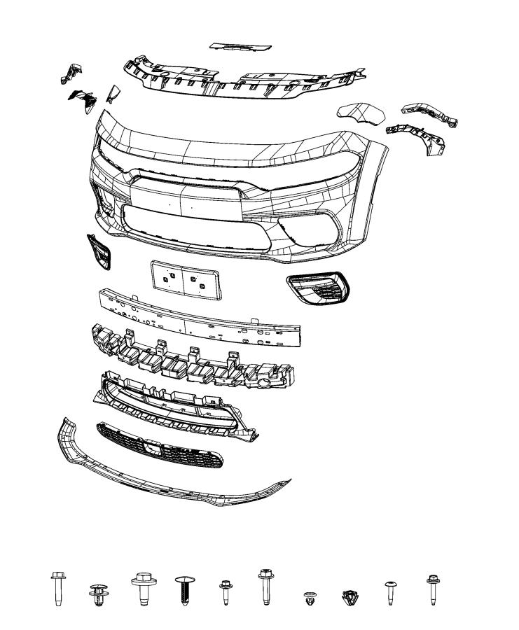 Diagram Fascia, Front. for your 2000 Chrysler 300  M 