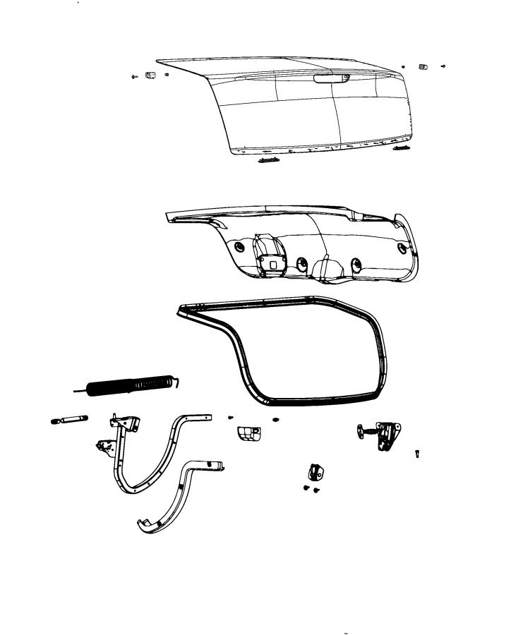 Decklid and Related Parts. Diagram