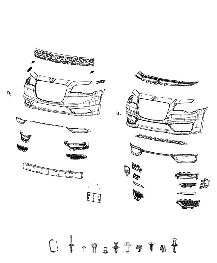 Diagram Fascia, Front. for your 2000 Chrysler 300   