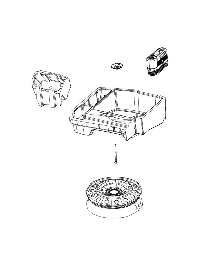 Spare Wheel Stowage. Diagram