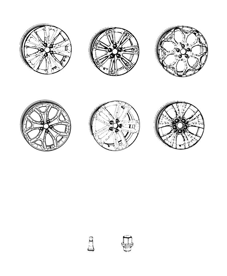 Diagram Wheels and Hardware. for your 2011 Dodge Charger   