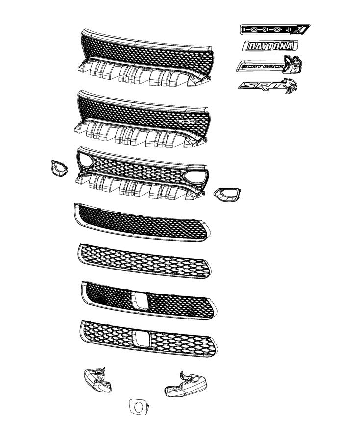 Diagram Grilles. for your 2004 Chrysler 300  M 