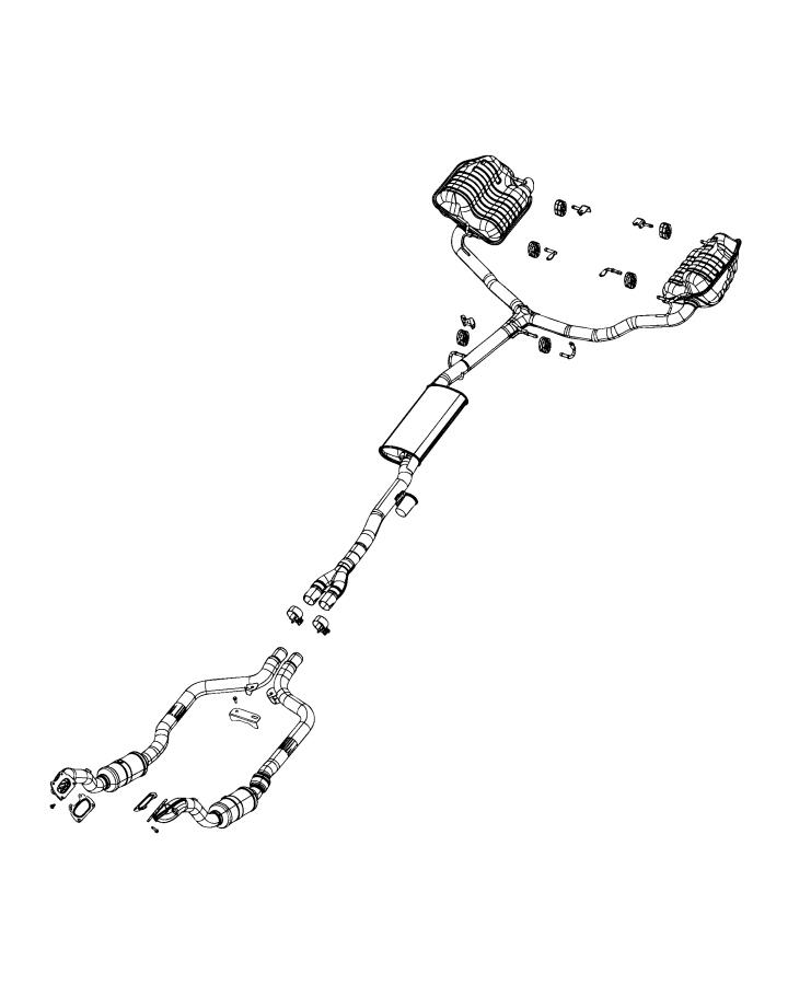 Diagram Exhaust System. for your Chrysler 300 M 