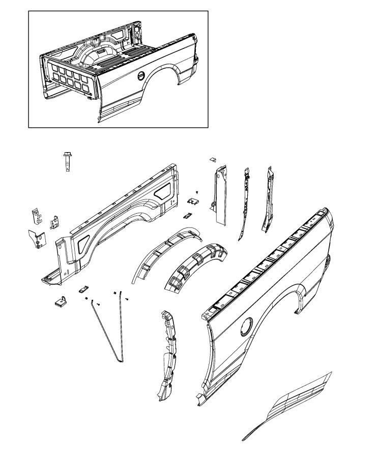 Diagram Pickup Box. for your 2021 Ram 1500   