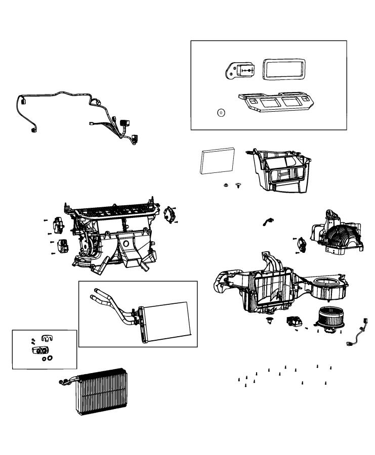 Diagram A/C and Heater Unit. for your 2021 Dodge Challenger   