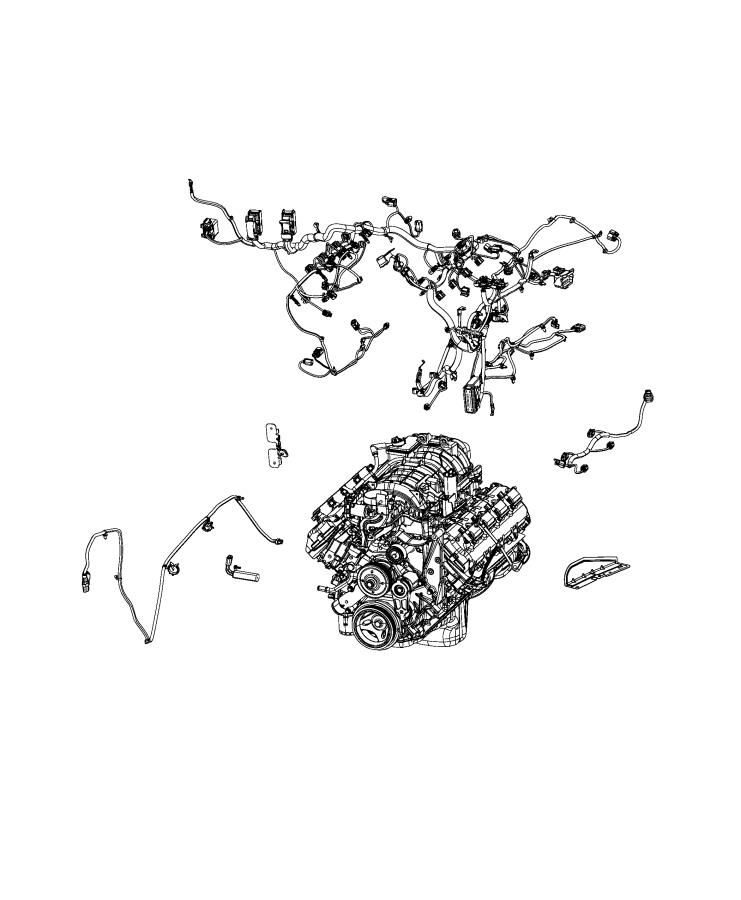 Diagram WIRING, ENGINE. for your 2019 Ram 5500   