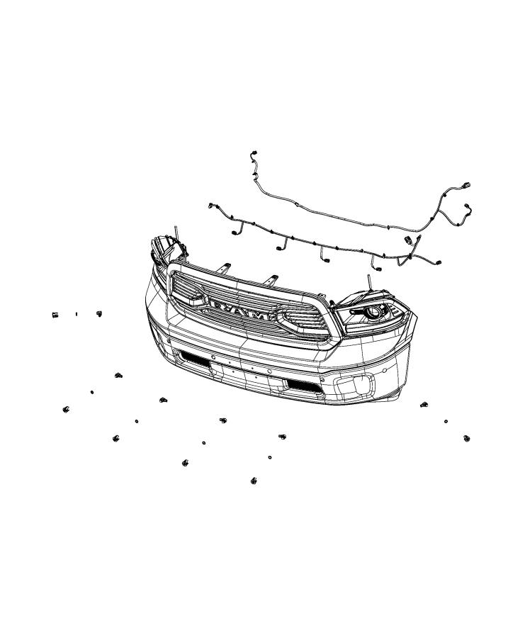 Diagram Wiring, Front End. for your 2021 Ram 1500  Classic Express Crew Cab 