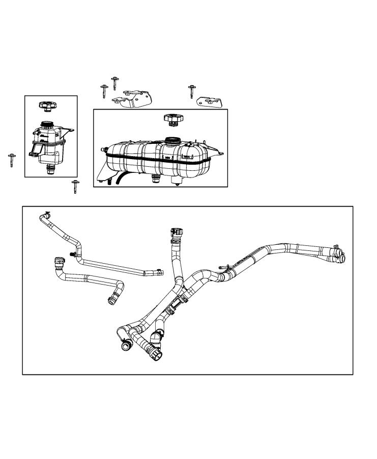 Coolant Recovery Bottle. Diagram