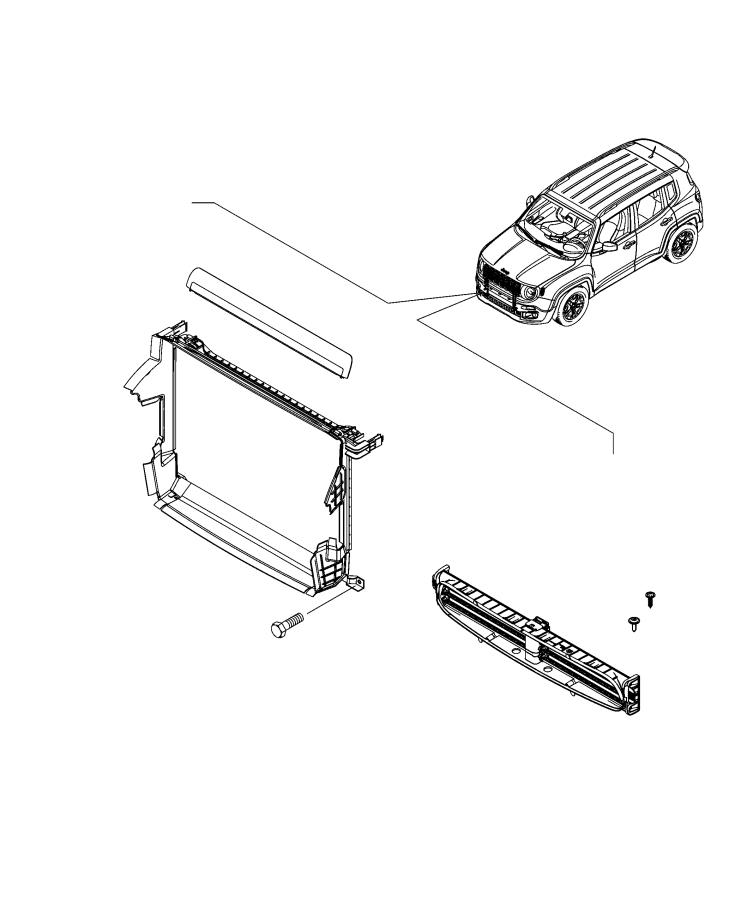 Radiator Seals, Shields, and Baffles. Diagram