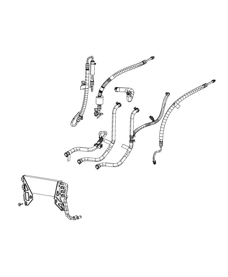 Diagram Power Steering Hoses. for your 2004 Chrysler 300  M 