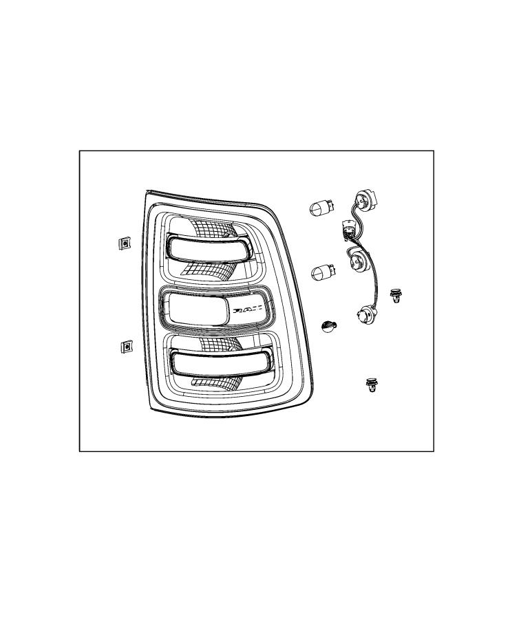 PARTS, TAIL LAMPS service. Diagram