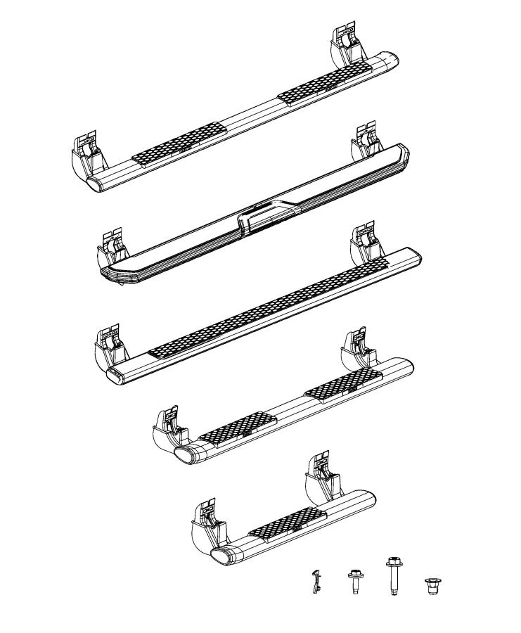 Running Boards and Side Steps. Diagram
