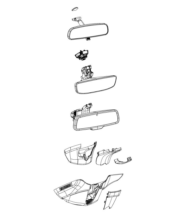 Diagram Mirror, Inside Rearview. for your Ram