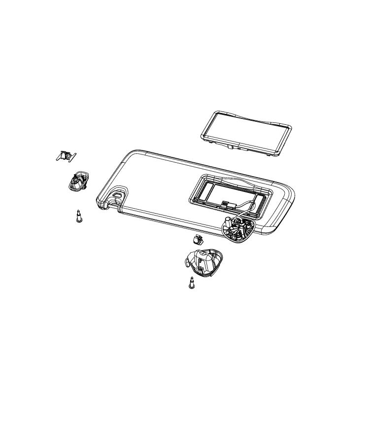 Diagram Visors and Attaching Parts. for your 2000 Chrysler 300  M 