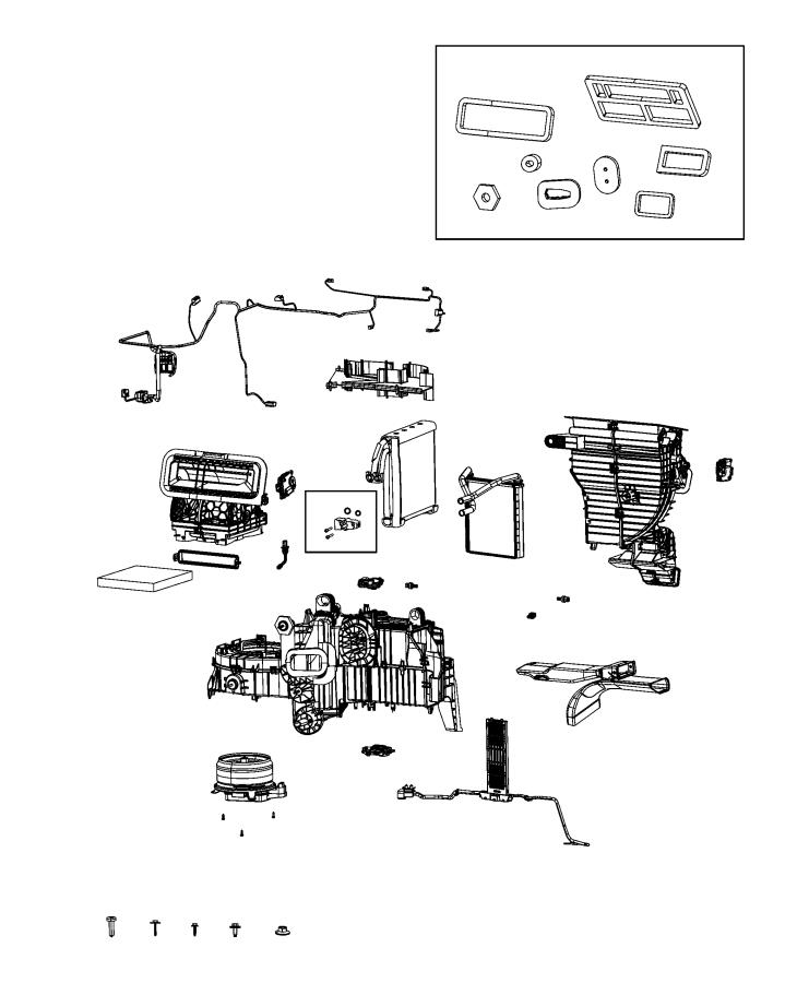 Diagram A/C and Heater Unit. for your 1999 Chrysler 300  M 