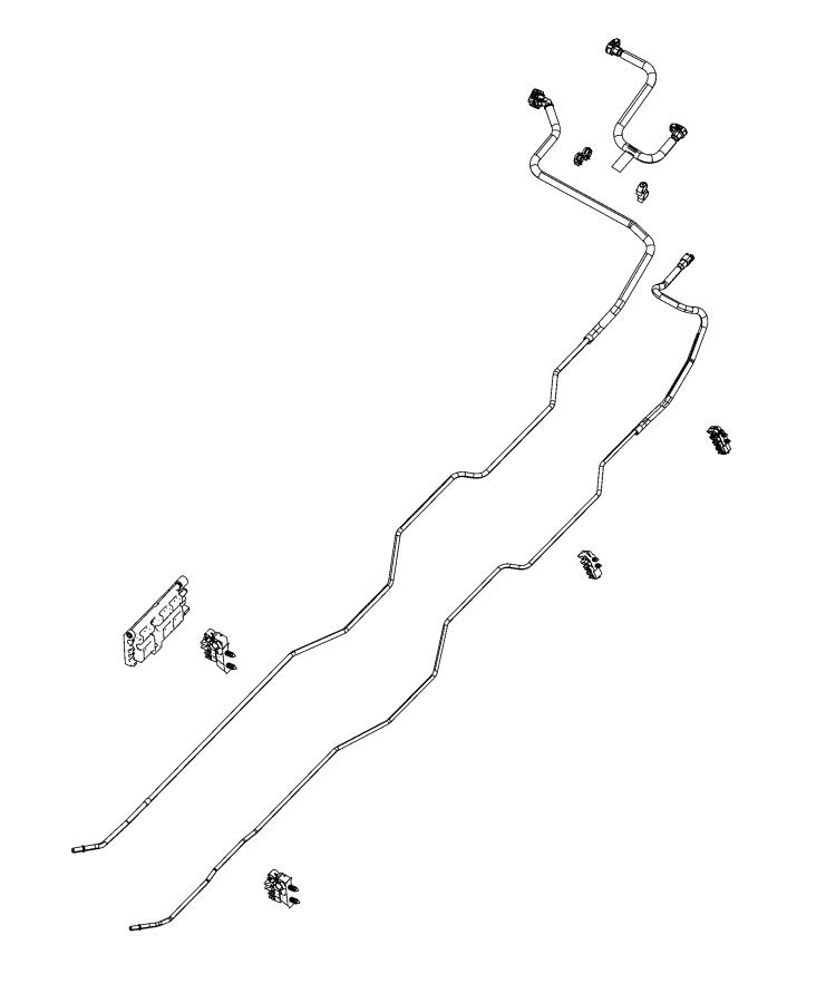 Diagram Fuel Lines/Tubes, Rear. for your 2005 Ram 2500   