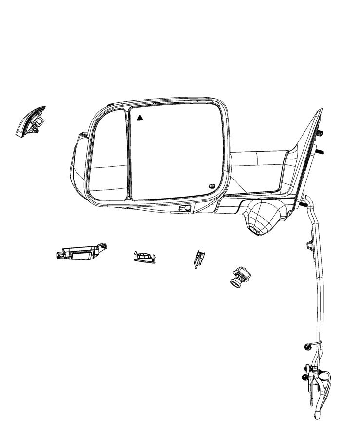 Lamps, Outside Mirror. Diagram