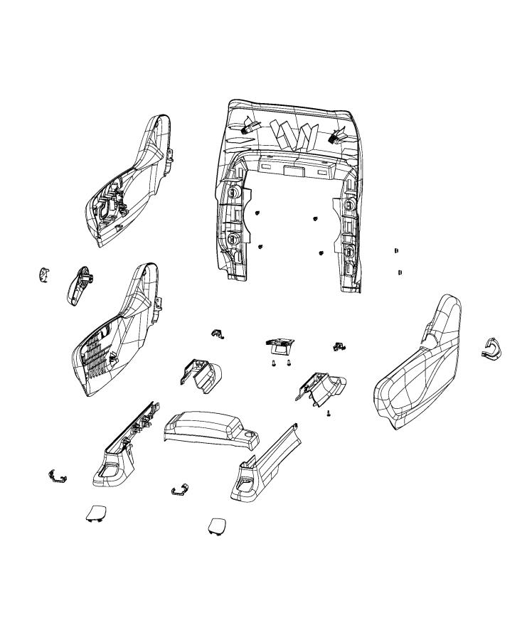 Diagram Adjusters, Recliners, Shields and Risers - Passenger Seat. for your Chrysler