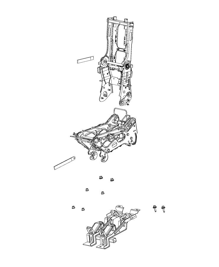 Second Row - Rear Seat Hardware, Bucket. Diagram