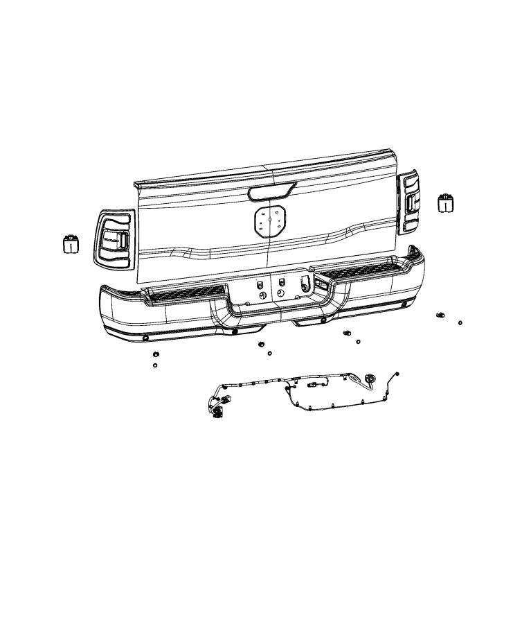 Diagram Park Assist. for your 2024 Ram 1500   