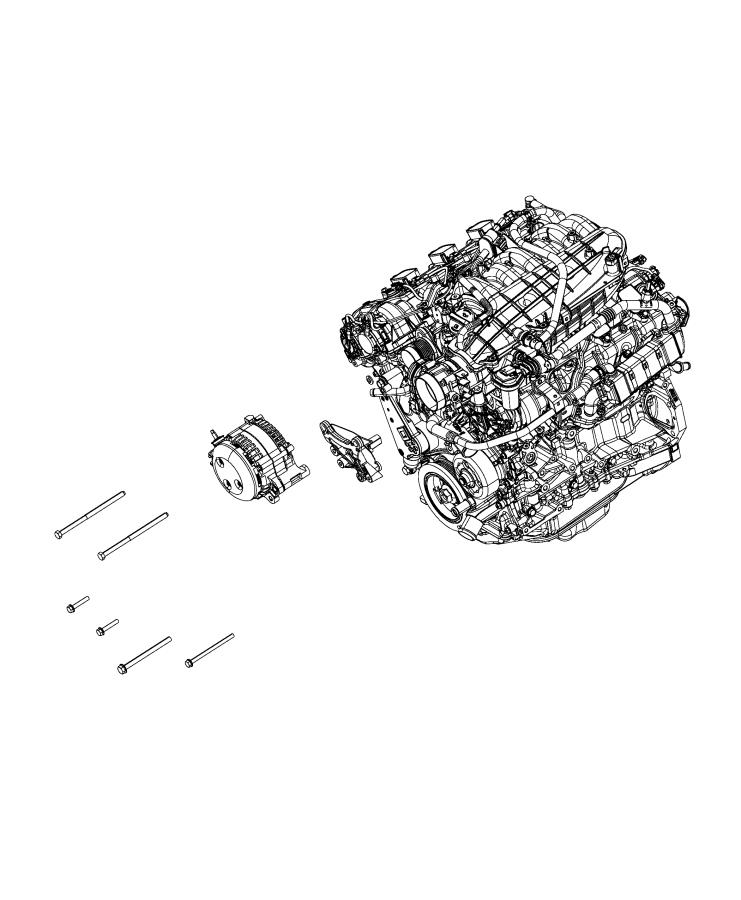 Full size assembly image of Generator/Alternator and Related Parts. (1/1)