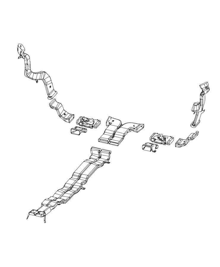 Diagram Ducts, Rear. for your Jeep Grand Cherokee  