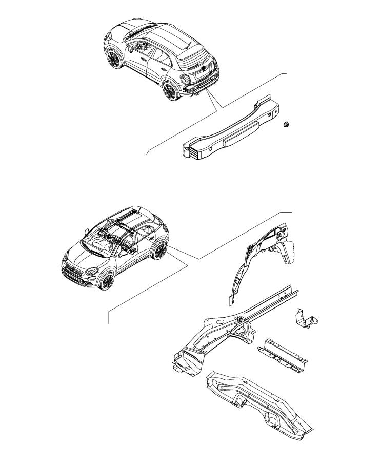 Diagram Frame, Rear. for your 2000 Chrysler 300  M 