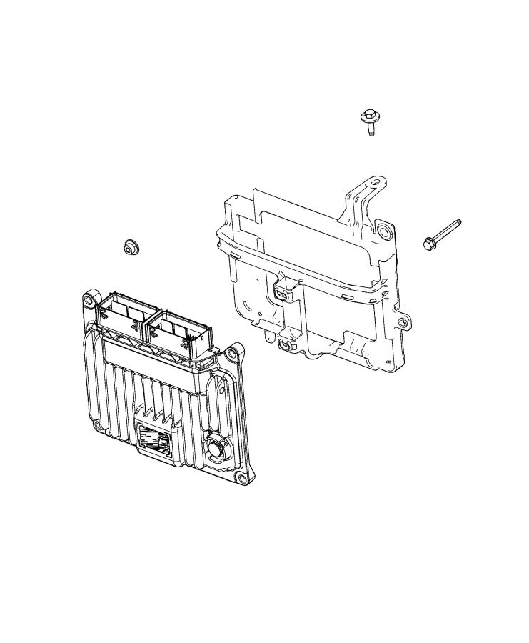 Diagram Modules, Engine Compartment. for your Jeep