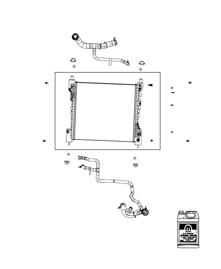 Diagram Radiator and Related Parts. for your 2001 Chrysler 300  M 