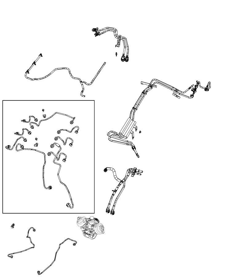 Diagram Fuel Lines/Tubes and Related Parts. for your Jeep Wrangler  