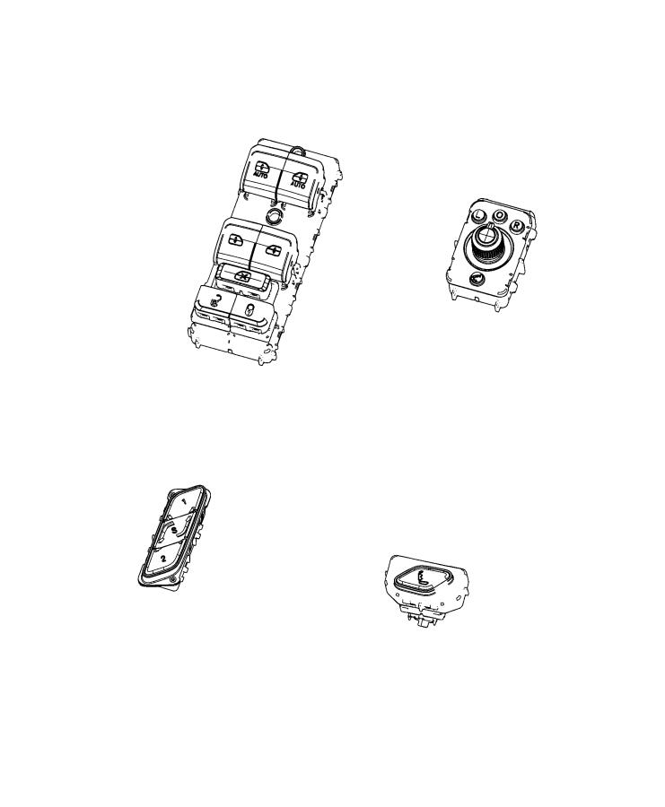 Switches, Doors, Mirrors and Liftgate. Diagram