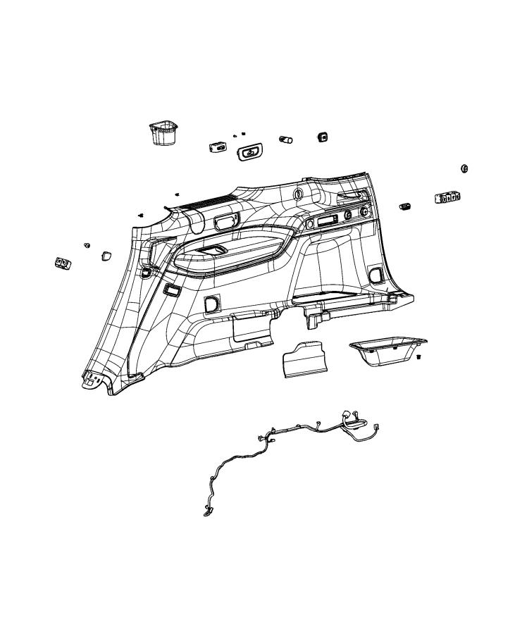 Diagram Quarter Trim Panel. for your Jeep