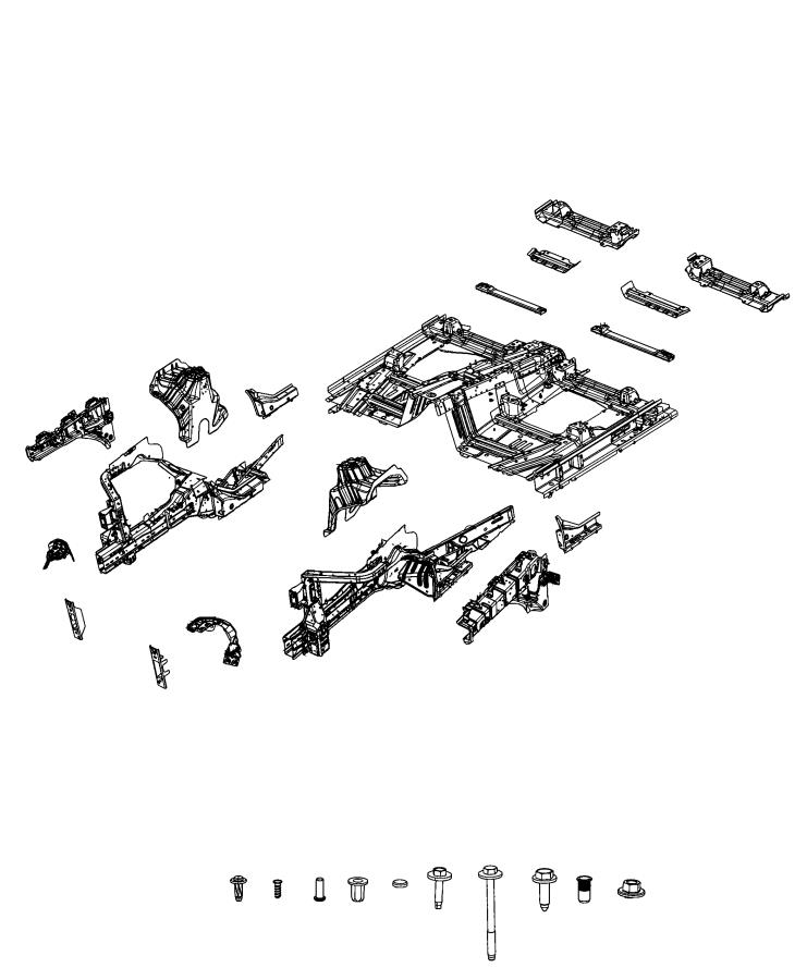 Diagram Front Floor Pan. for your 2001 Chrysler 300  M 