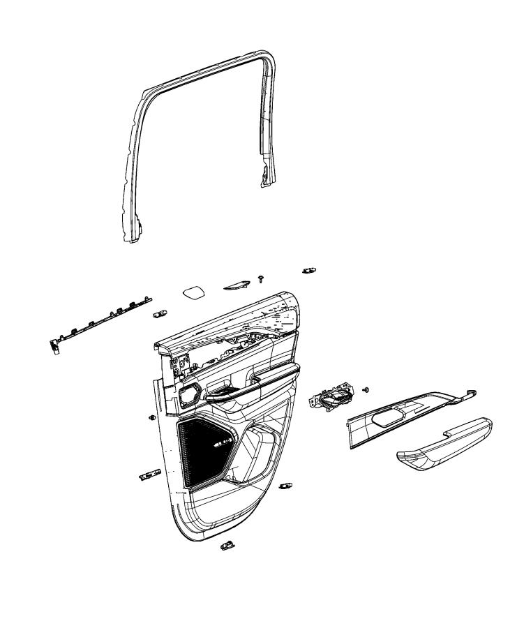 Diagram Rear Door Trim Panels. for your 2001 Chrysler 300  M 