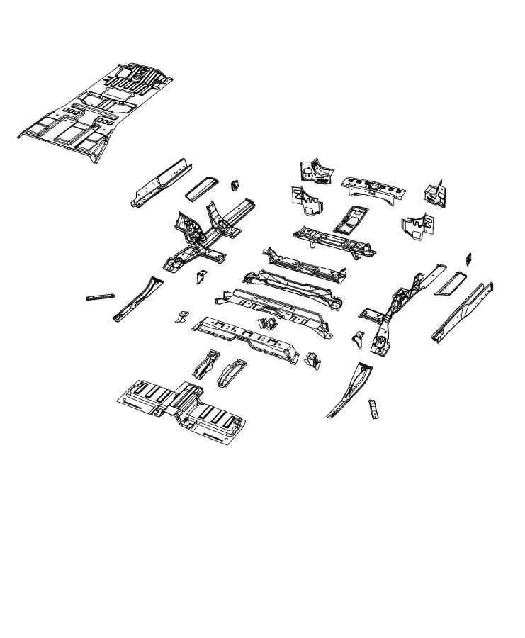 Center and Rear Floor Pan. Diagram