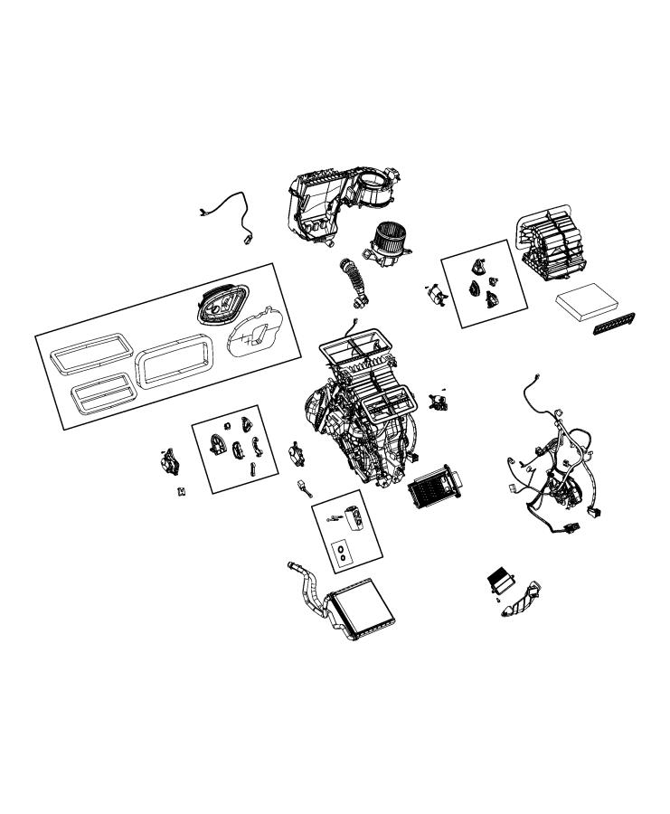 Diagram A/C and Heater Unit. for your 2016 Dodge Journey  SXT () 