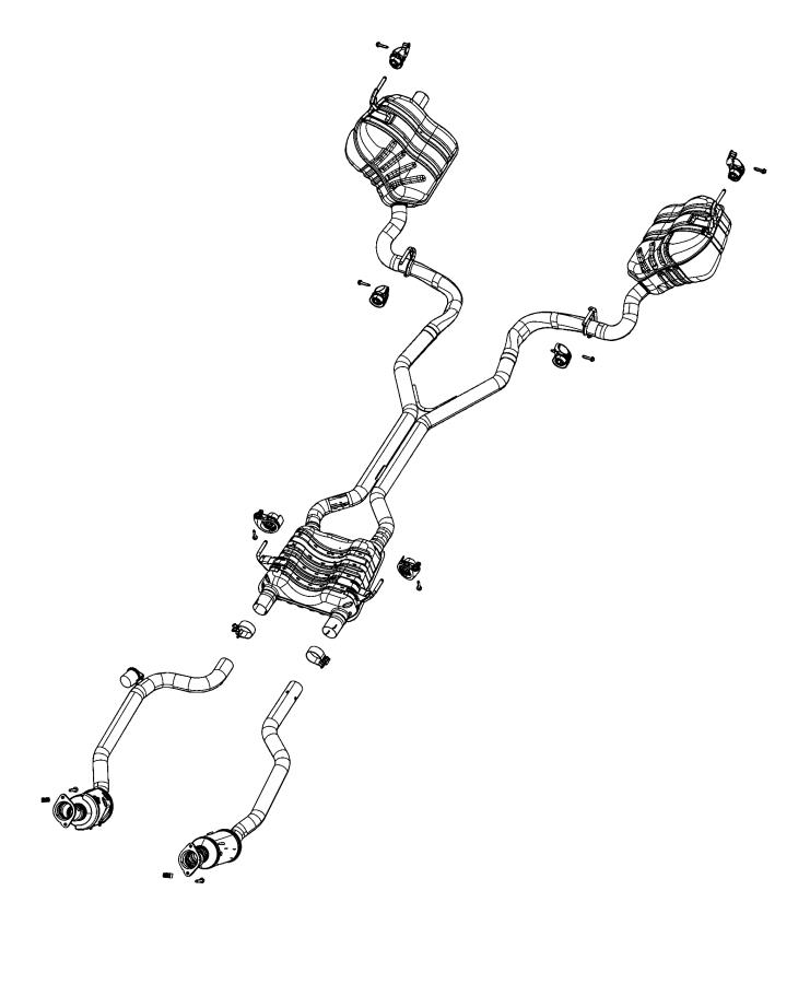 Diagram Exhaust System. for your 2004 Chrysler 300  M 