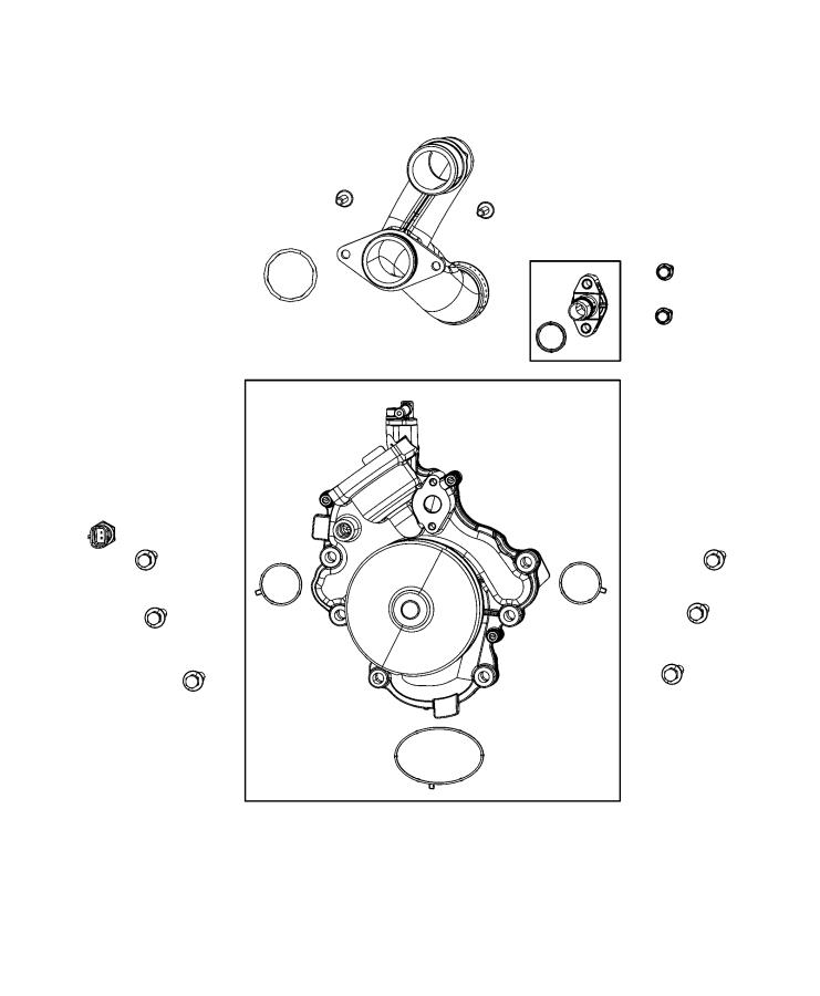 Diagram Water Pump and Related Parts. for your 2002 Chrysler 300  M 