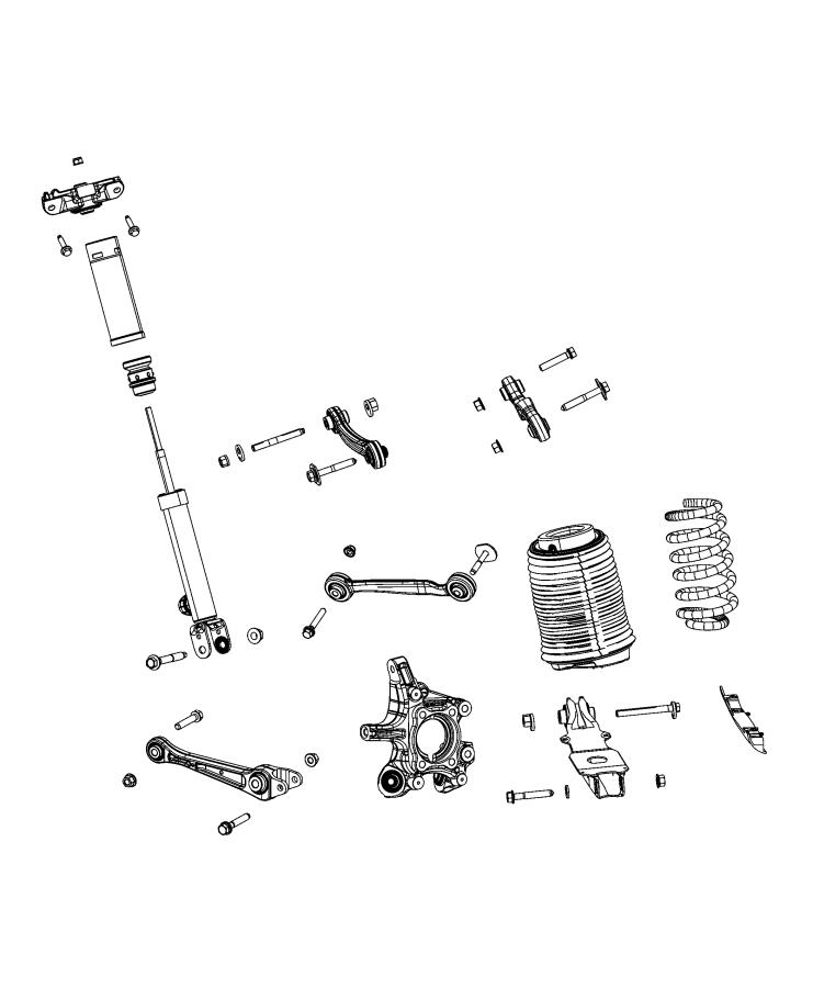 Diagram Quadra-Lift (TM) Air Suspension. for your 1999 Chrysler 300  M 