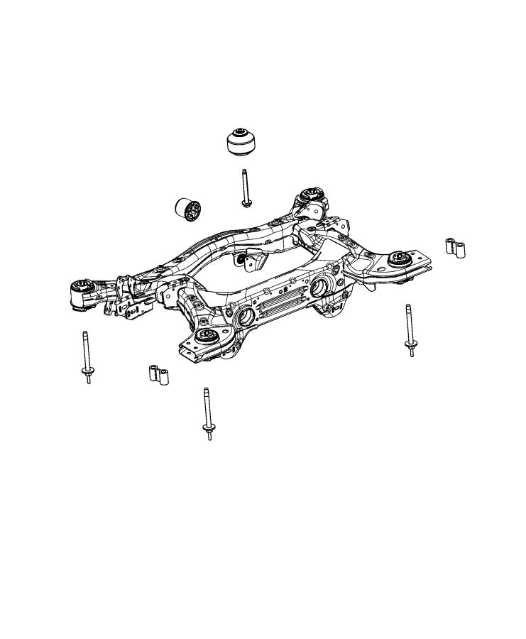 Diagram Crossmember, Rear. for your 2004 Chrysler 300  M 