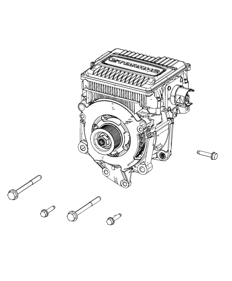 Generator/Alternator and Related Parts. Diagram