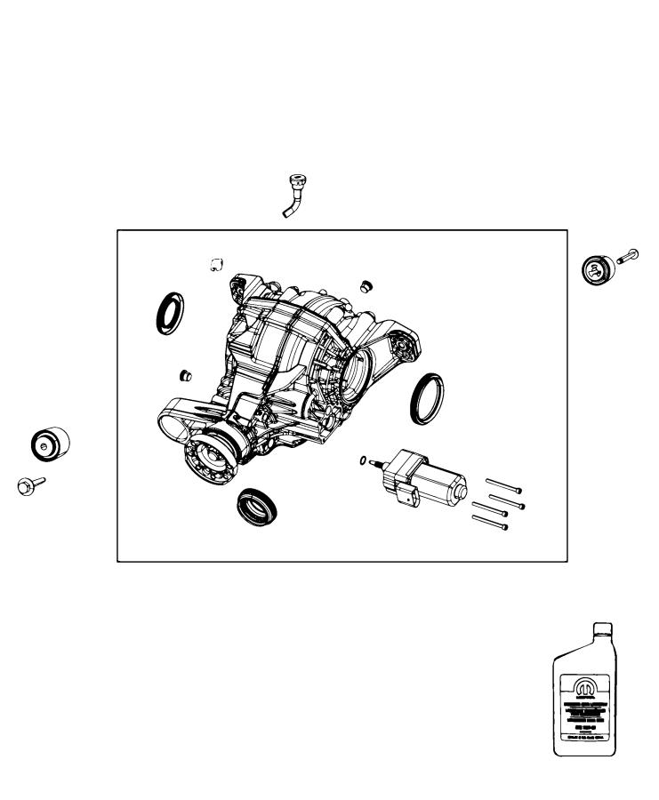 Diagram Axle Assembly, Rear. for your Jeep Grand Cherokee  