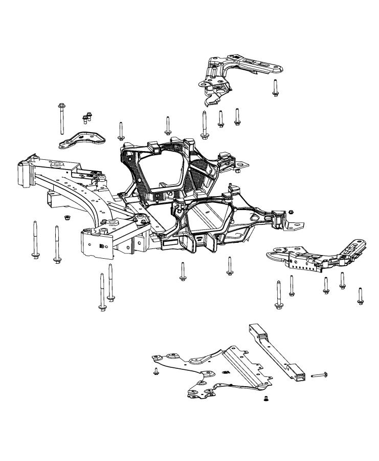 Diagram Cradle, Front. for your 1999 Chrysler 300  M 