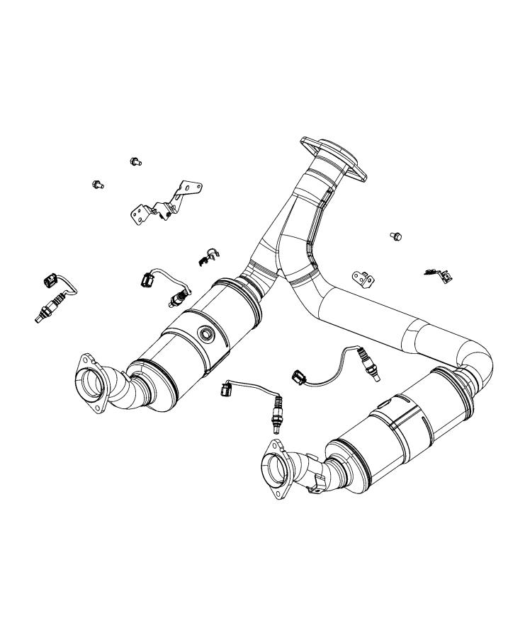 Diagram Sensors, Oxygen. for your 2002 Chrysler 300  M 