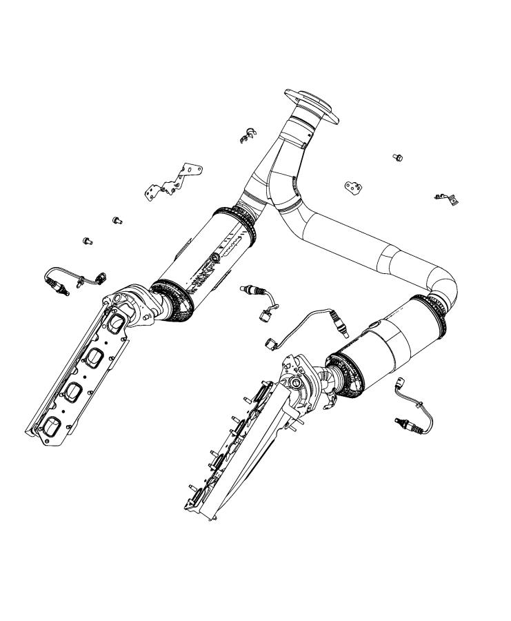 Diagram Sensors, Oxygen. for your Jeep Grand Wagoneer  