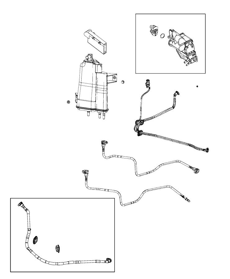 Diagram Vacuum Canister and Leak Detection Pump. for your Jeep