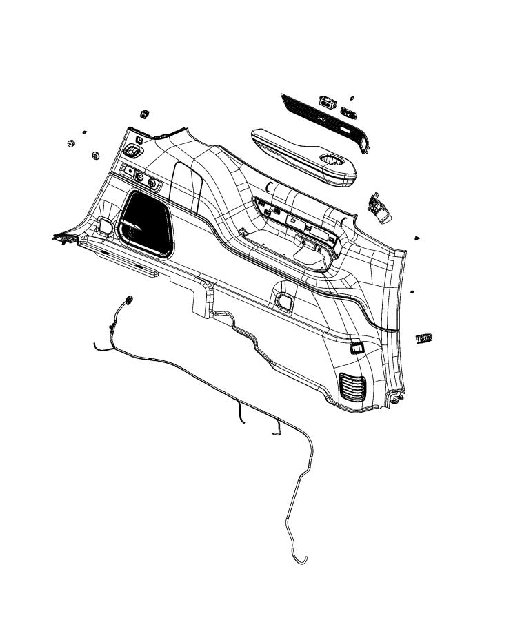 Diagram Quarter Trim Panel. for your Jeep