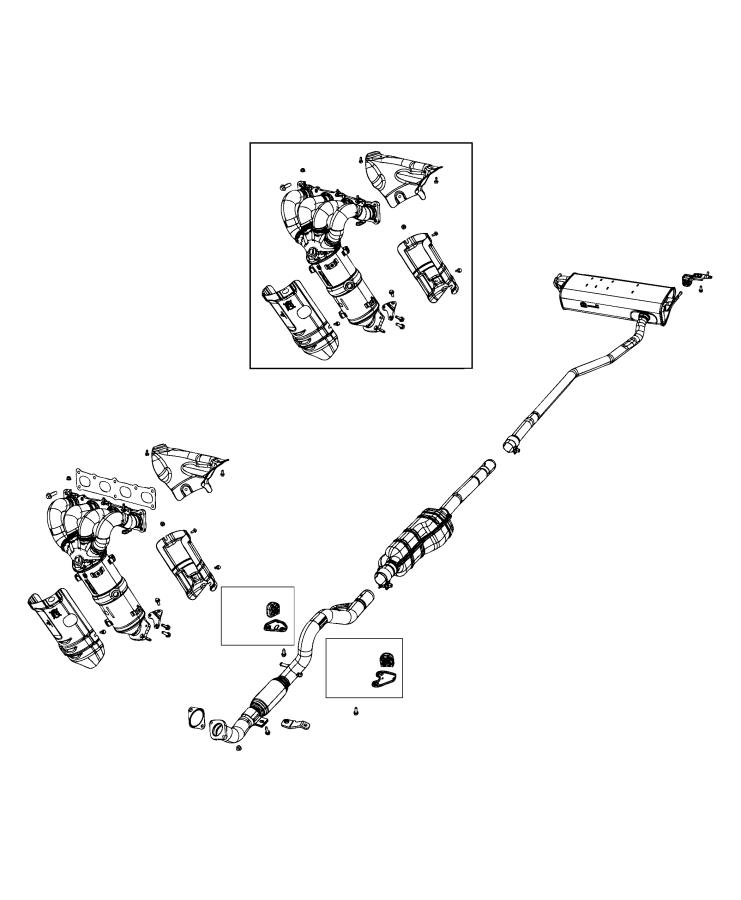 Diagram Exhaust System. for your Jeep Compass  